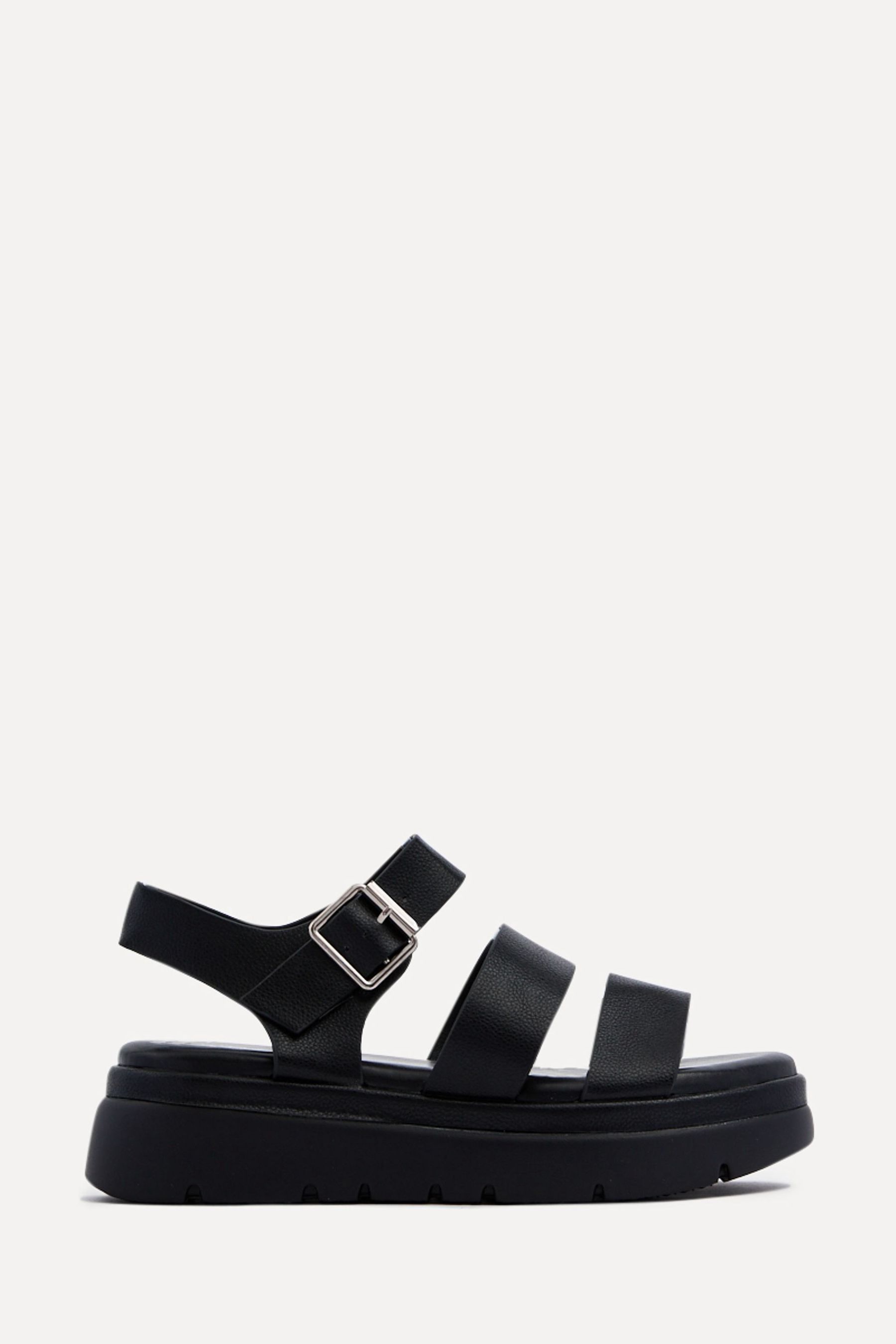 Buy Linzi Black Venus Double Strap Flatform Sandals from the Next UK online shop