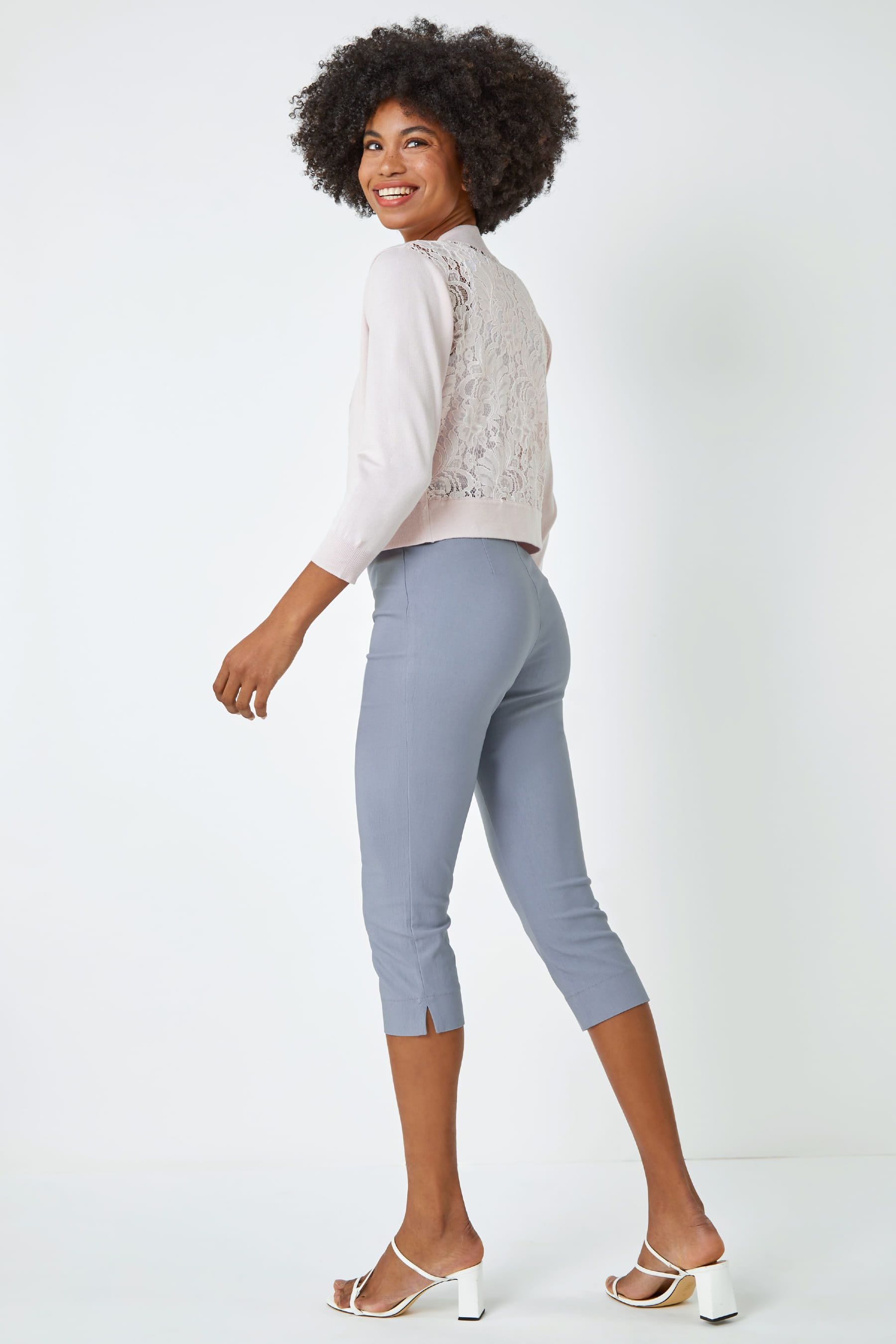 Lace back shrug sales