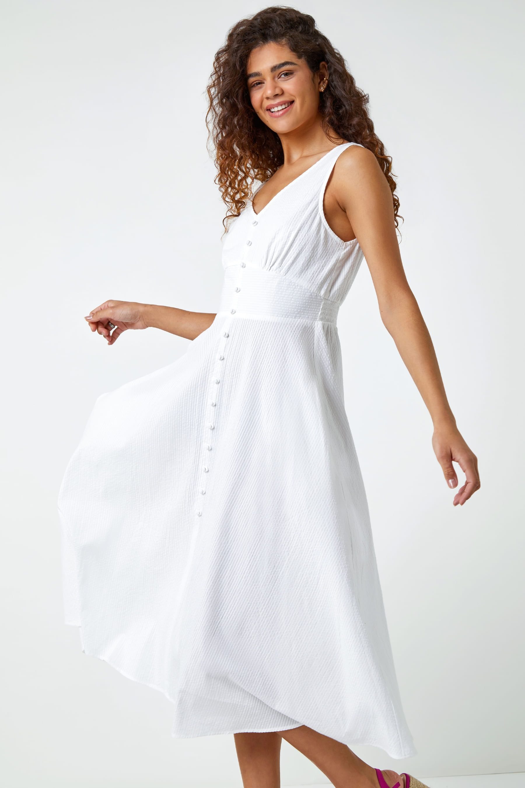 White roman dress on sale