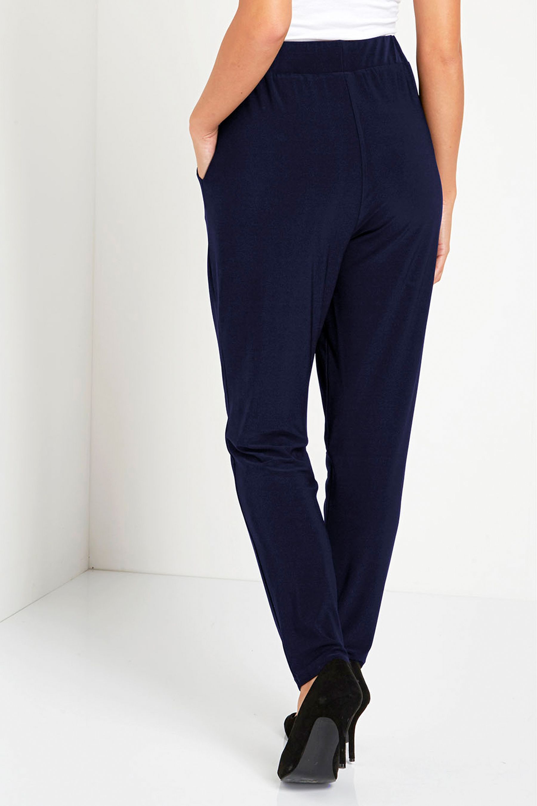 Buy Roman Blue Jersey Stretch Harem Trousers from the Next UK online shop