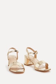 Linzi Gold Darcie Barely There Block Heeled Sandals - Image 3 of 5