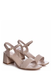 Linzi Nude Darcie Barely There Block Heeled Sandals - Image 3 of 4