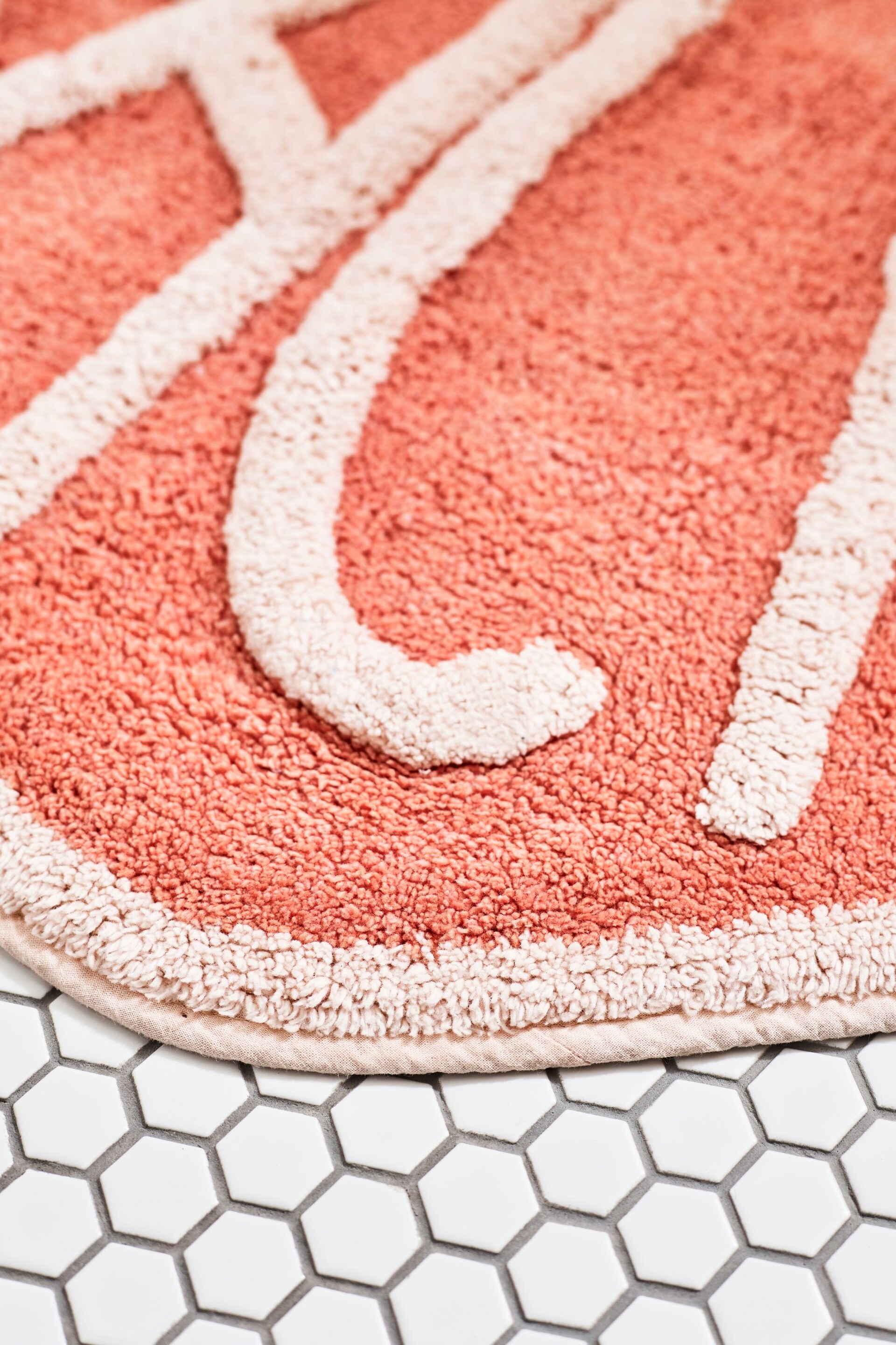 Pink Peach Bath Mat - Image 2 of 3