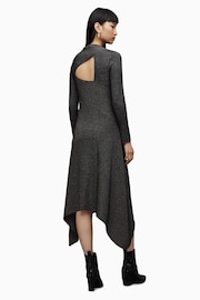 AllSaints Grey Gia Sparkle Dress - Image 2 of 8