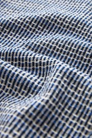 Blue Textured Short Sleeve Shirt - Image 7 of 7