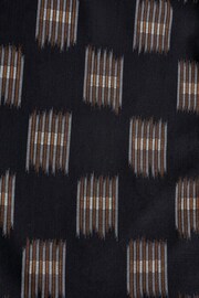 Black Printed Short Sleeve Shirt With Cuban Collar - Image 9 of 9