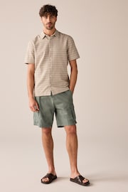Green Textured Short Sleeve Shirt - Image 2 of 8