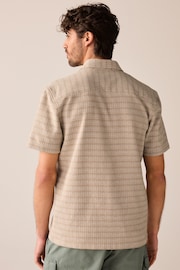 Green Textured Short Sleeve Shirt - Image 4 of 8