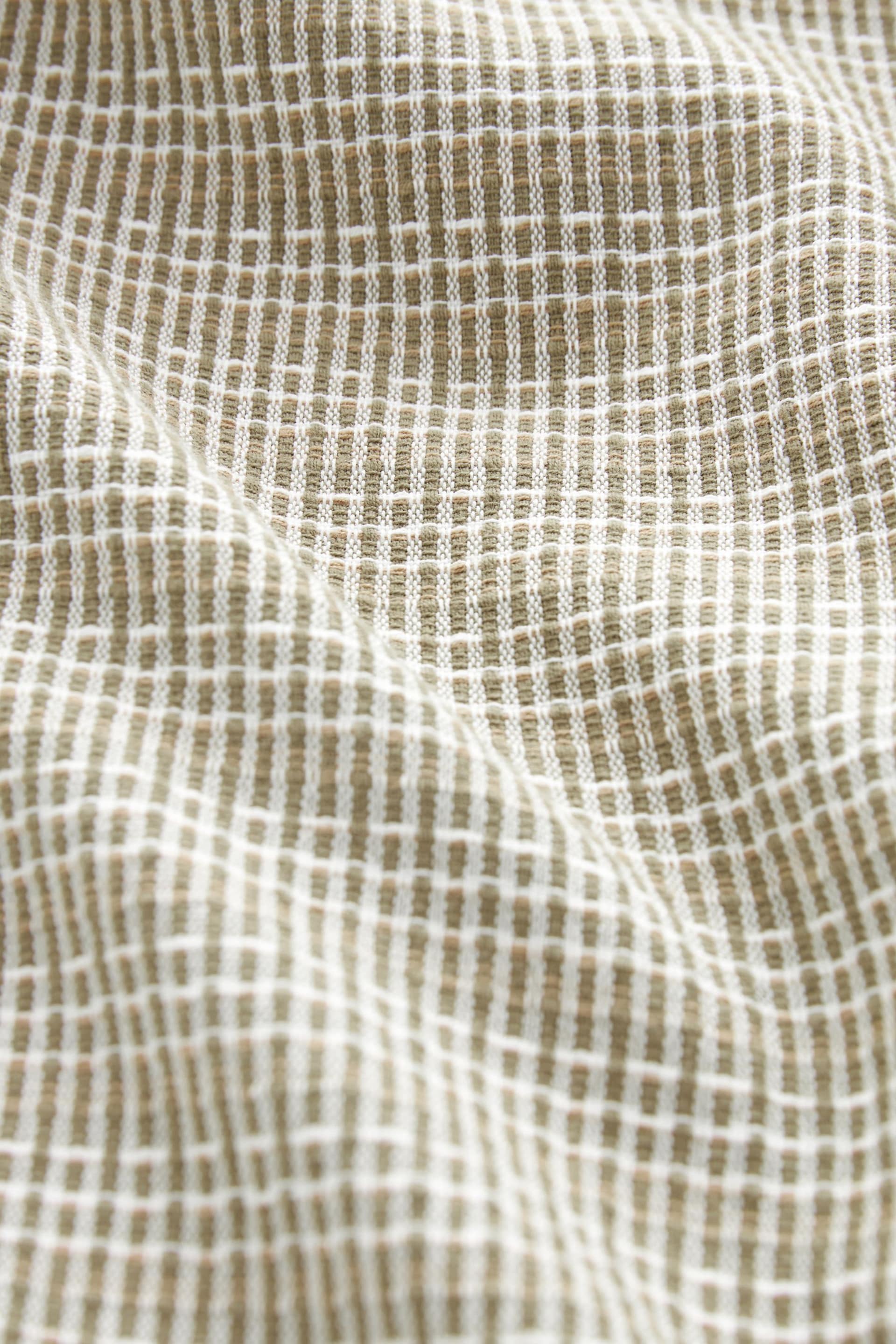 Green Textured Short Sleeve Shirt - Image 8 of 8