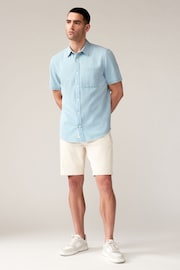 Blue Denim Short Sleeve Shirt - Image 2 of 8