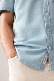 Blue Denim Short Sleeve Shirt - Image 5 of 8