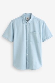 Blue Denim Short Sleeve Shirt - Image 6 of 8