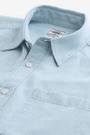 Blue Denim Short Sleeve Shirt - Image 7 of 8