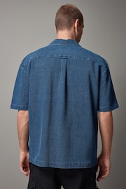 Blue Denim Twin Pocket Short Sleeve Shirt - Image 3 of 8