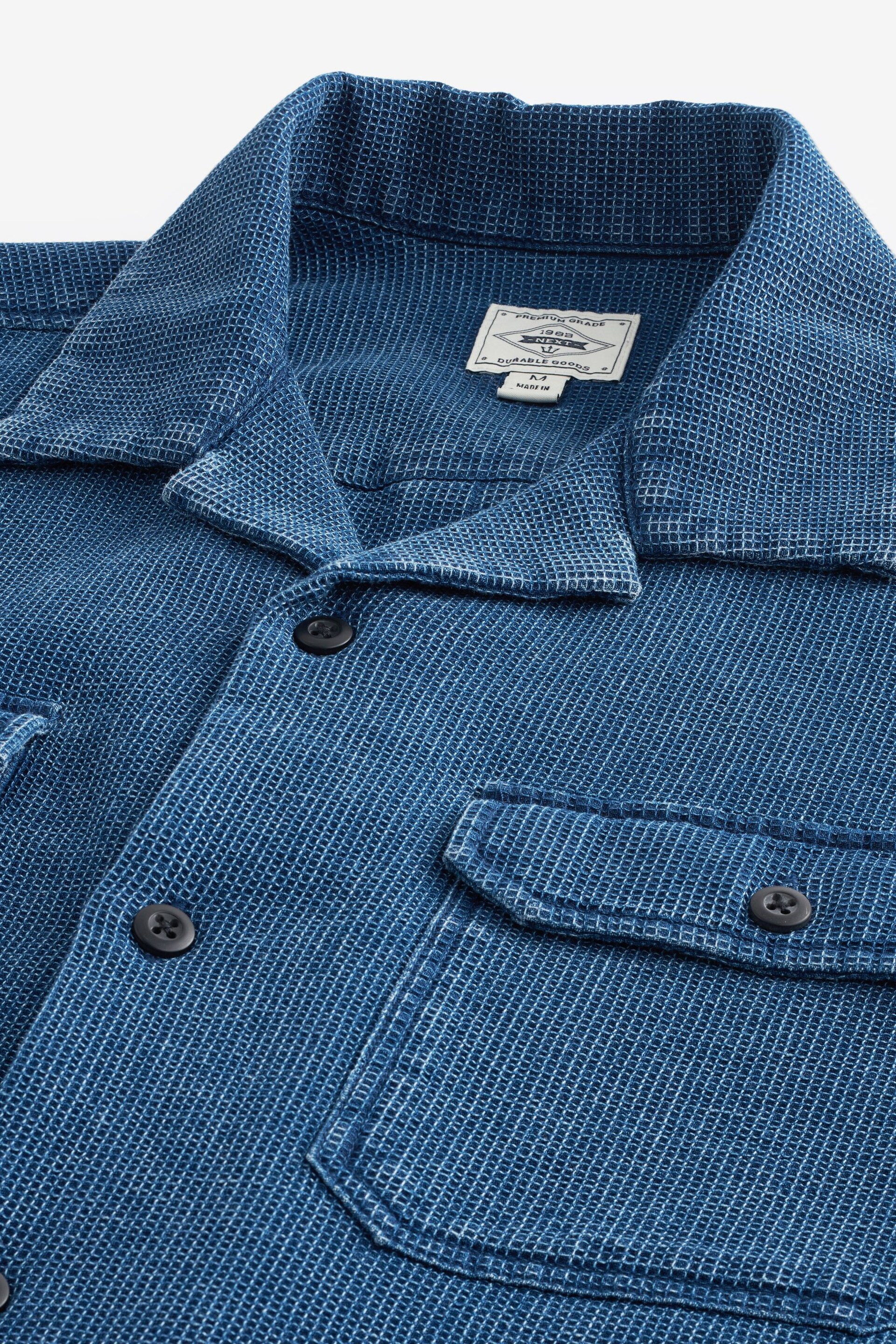 Blue Denim Twin Pocket Short Sleeve Shirt - Image 7 of 8