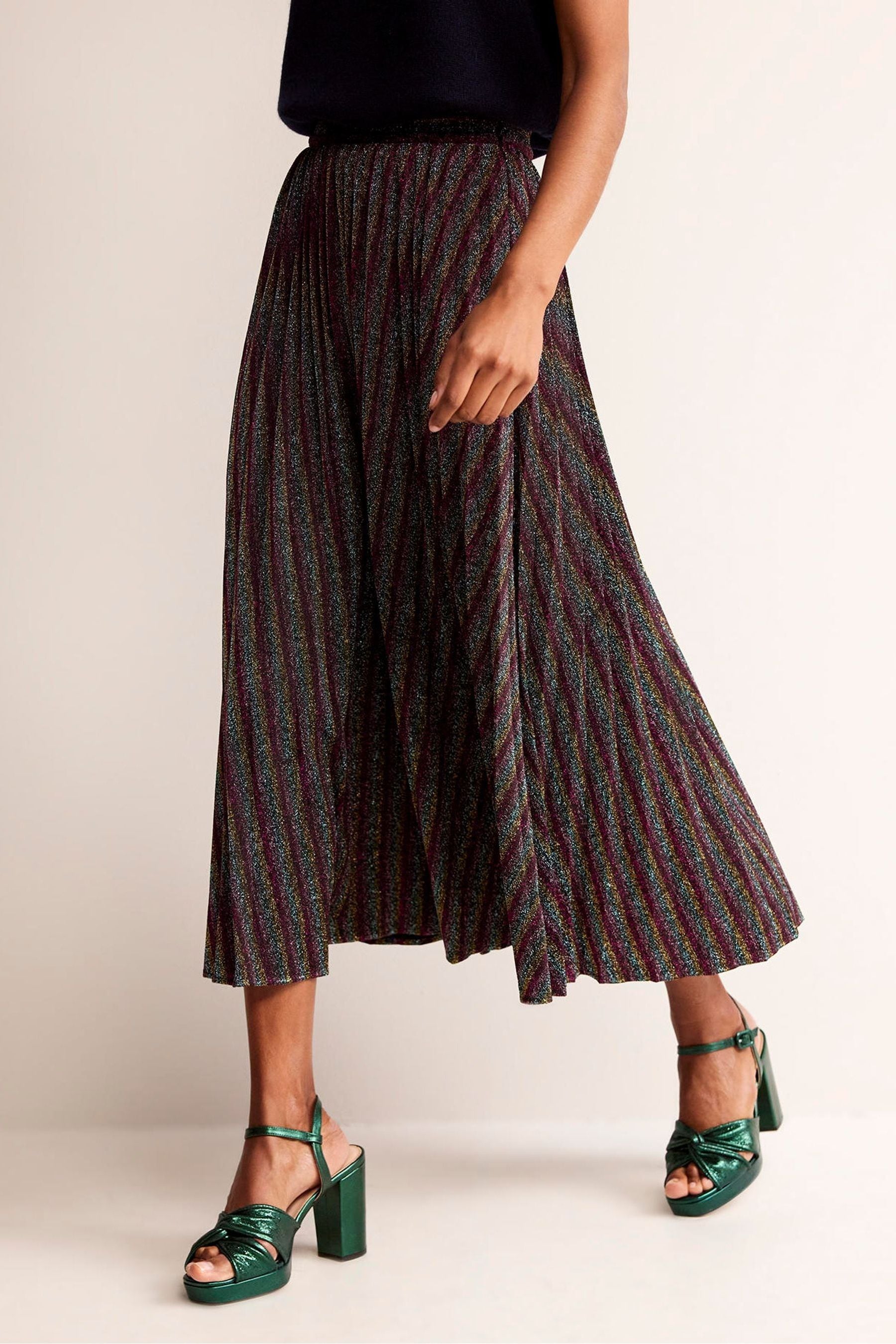 Next metallic pleated skirt clearance