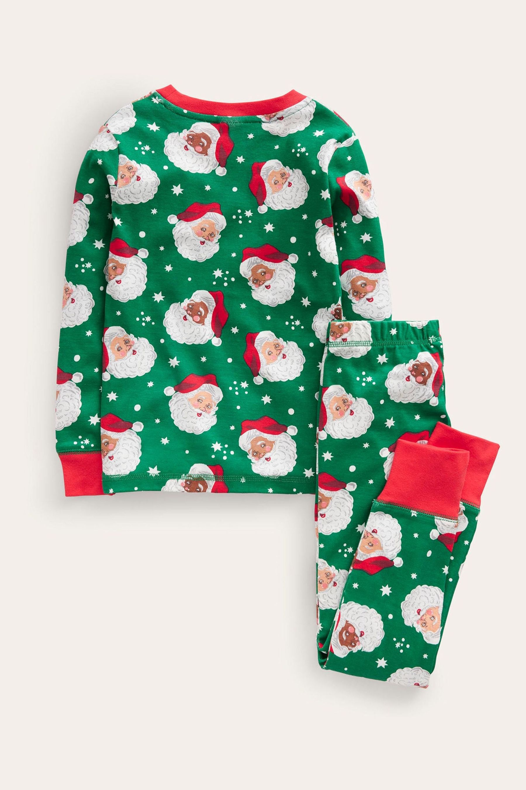 Buy Boden Green Snug Long John Christmas Pyjamas from Next Luxembourg