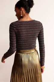 Boden Silver Metallic Mia Top - Image 2 of 6