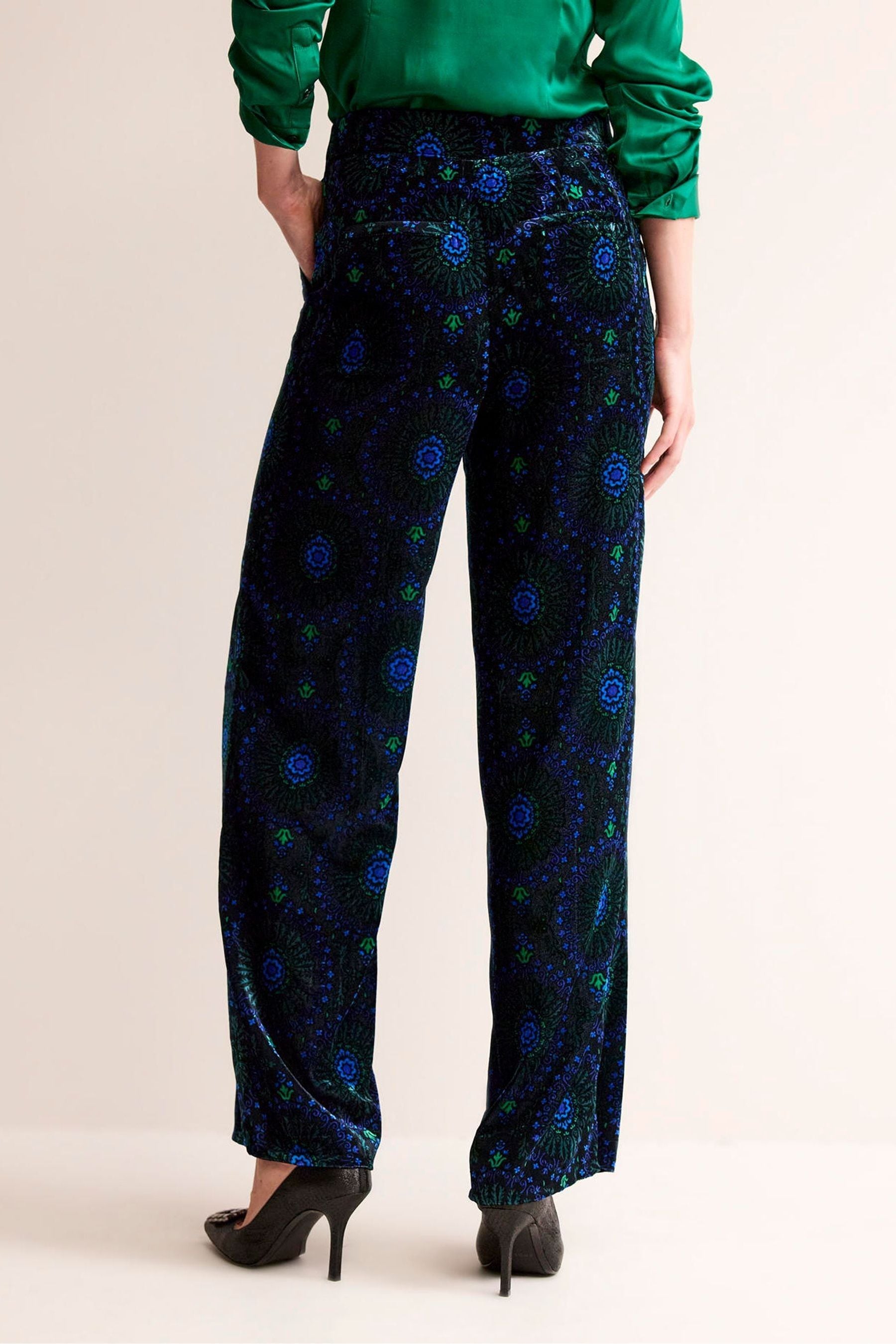 Buy Boden Blue Westbourne Velvet Trousers from Next Luxembourg