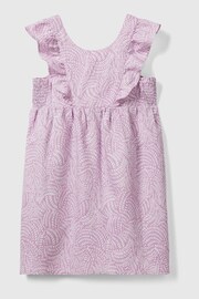 Benetton Girls Pink Linen Blend Dress - Image 1 of 2