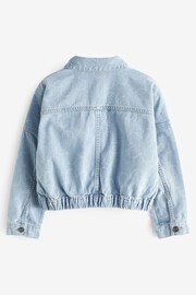 Benetton Girls Bleu Denim Jacket - Image 2 of 2