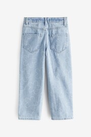 Benetton Girls Light Blue Denim Jeans - Image 2 of 4