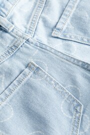 Benetton Girls Light Blue Denim Jeans - Image 4 of 4