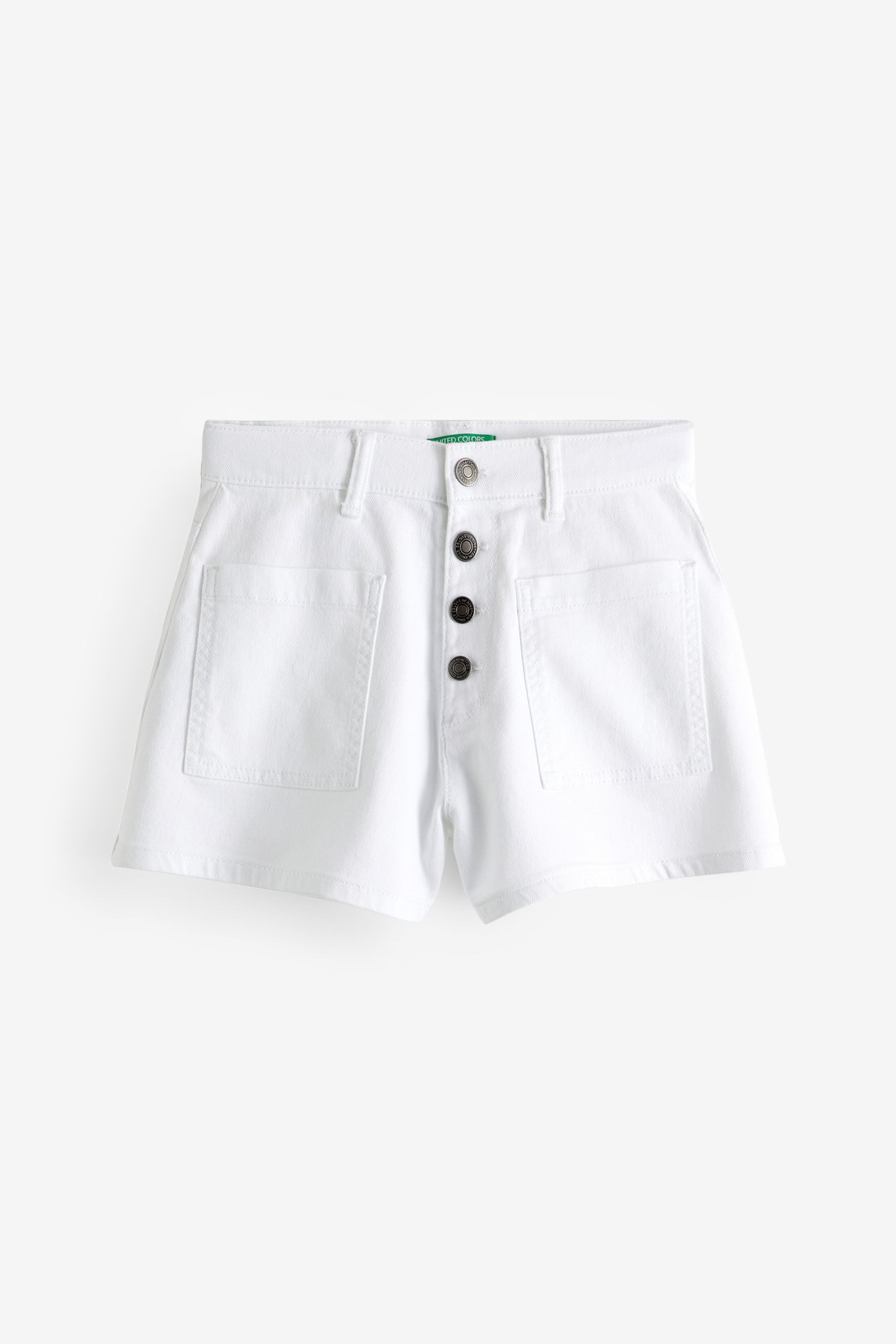 Benetton Girls Cream Shorts - Image 1 of 3