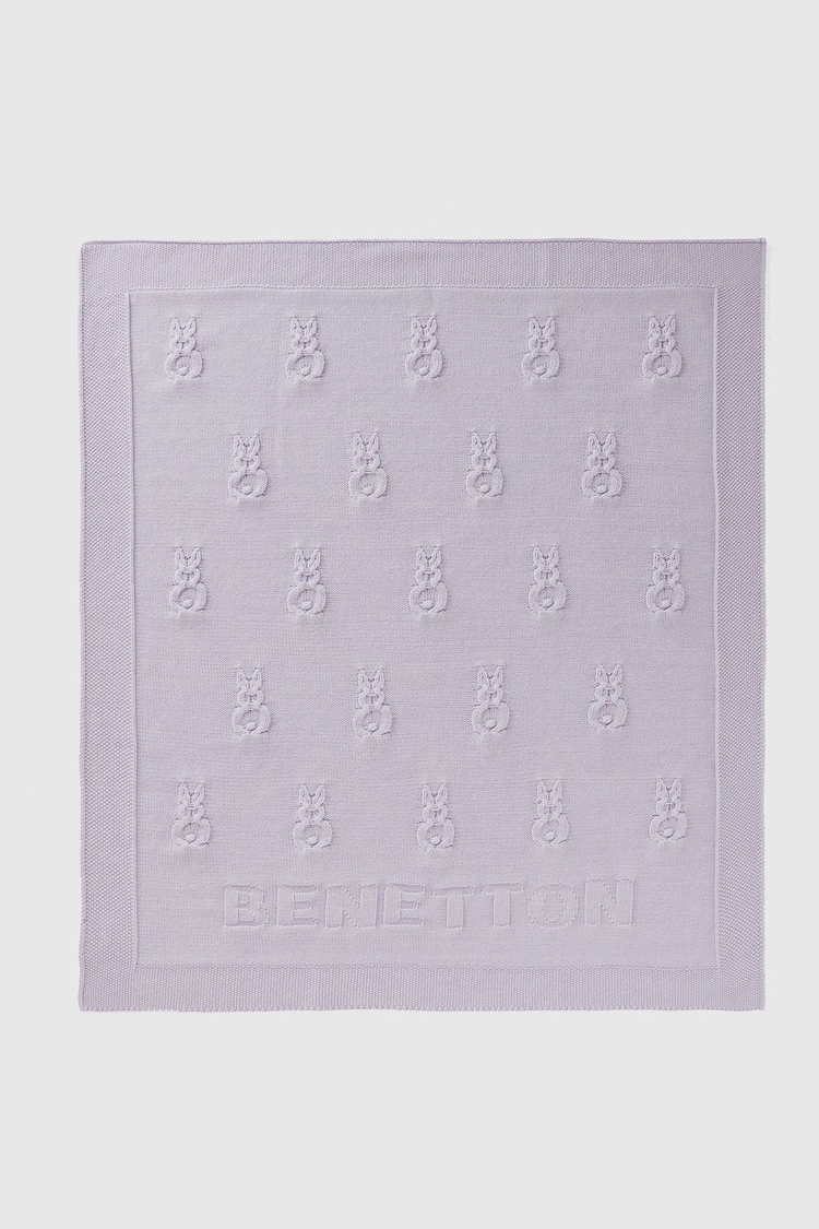 Benetton 100% Cotton Blanket - Image 1 of 2