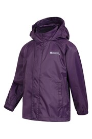 Mountain Warehouse Purple Kids Pakka Waterproof Jacket - Image 4 of 5
