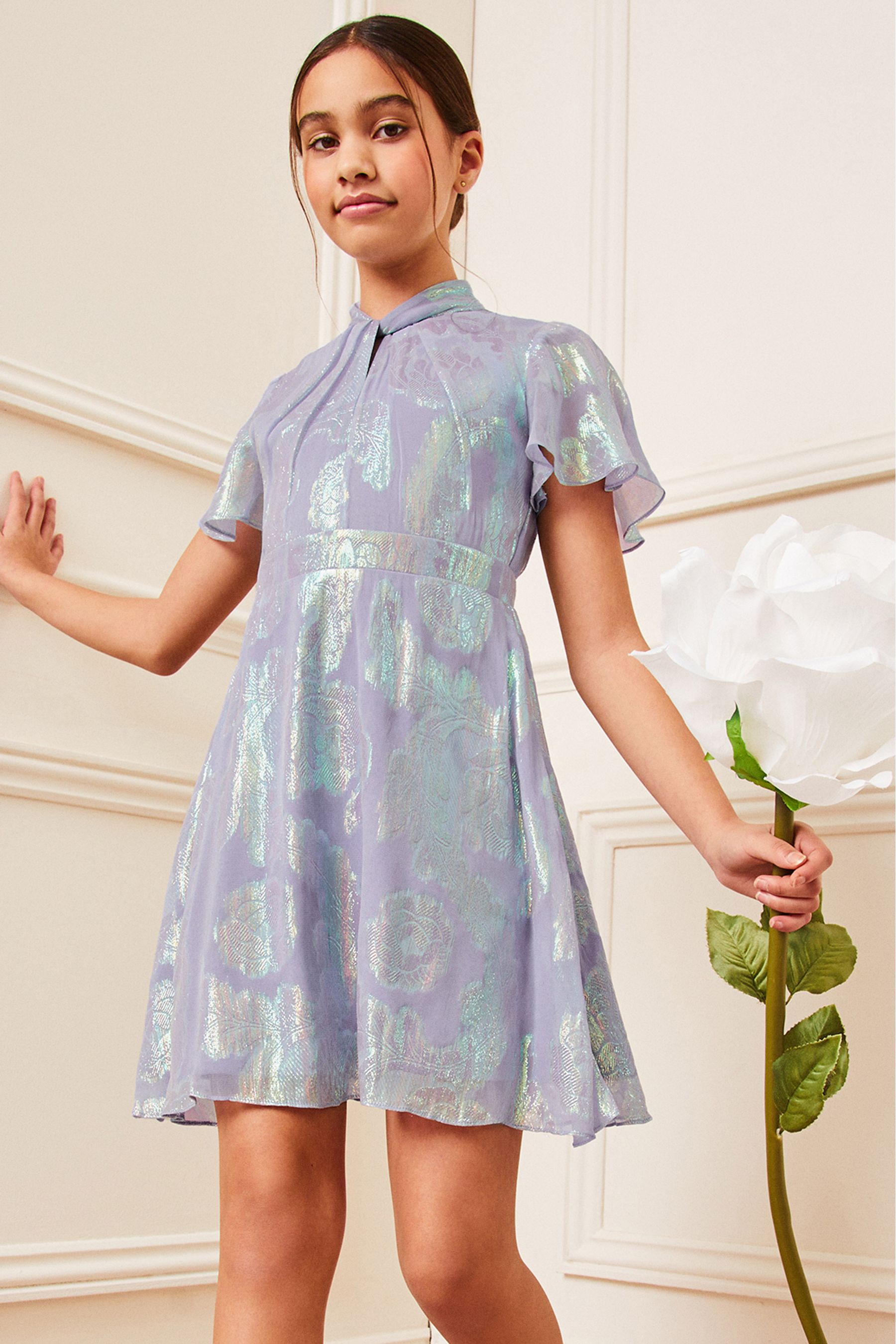 Lipsy purple floral dress sale