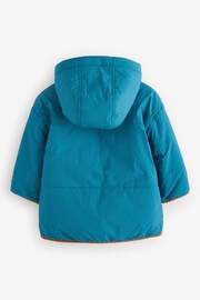 Teal Blue Reversible Borg Jacket (3mths-7yrs) - Image 15 of 26