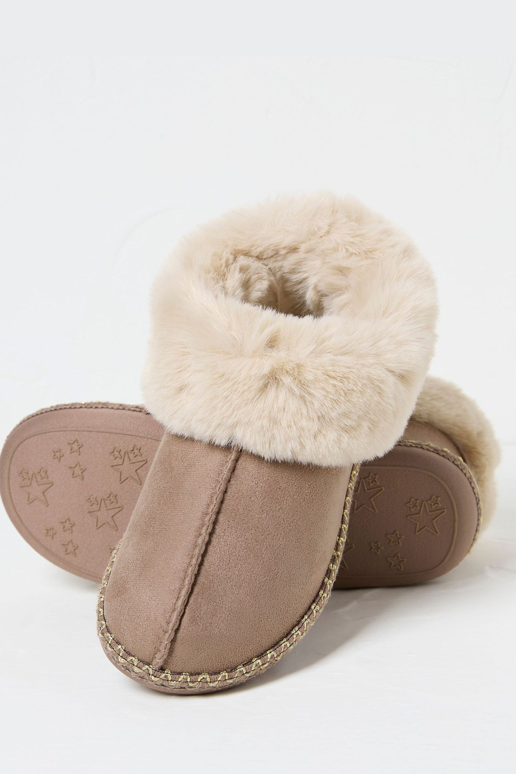 Buy FatFace Maia Dark Natural Boots Slippers from Next USA