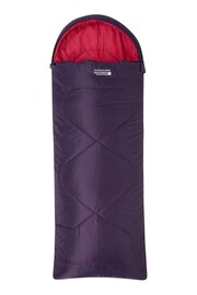 Mountain Warehouse Purple Summit Mini Summer Sleeping Bag - Image 1 of 2
