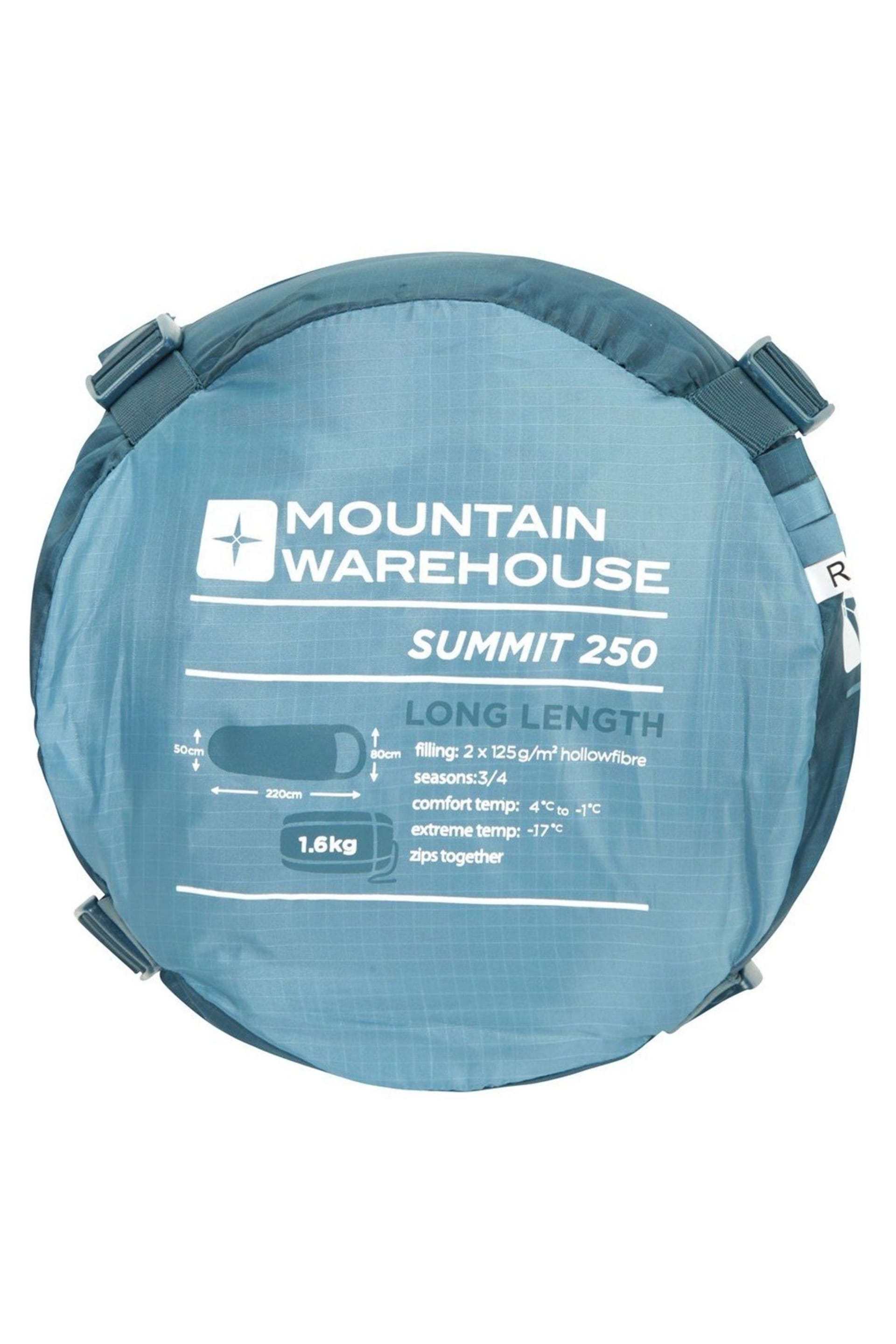 Mountain Warehouse Blue Summit 250 Sleeping Bag - Image 4 of 4