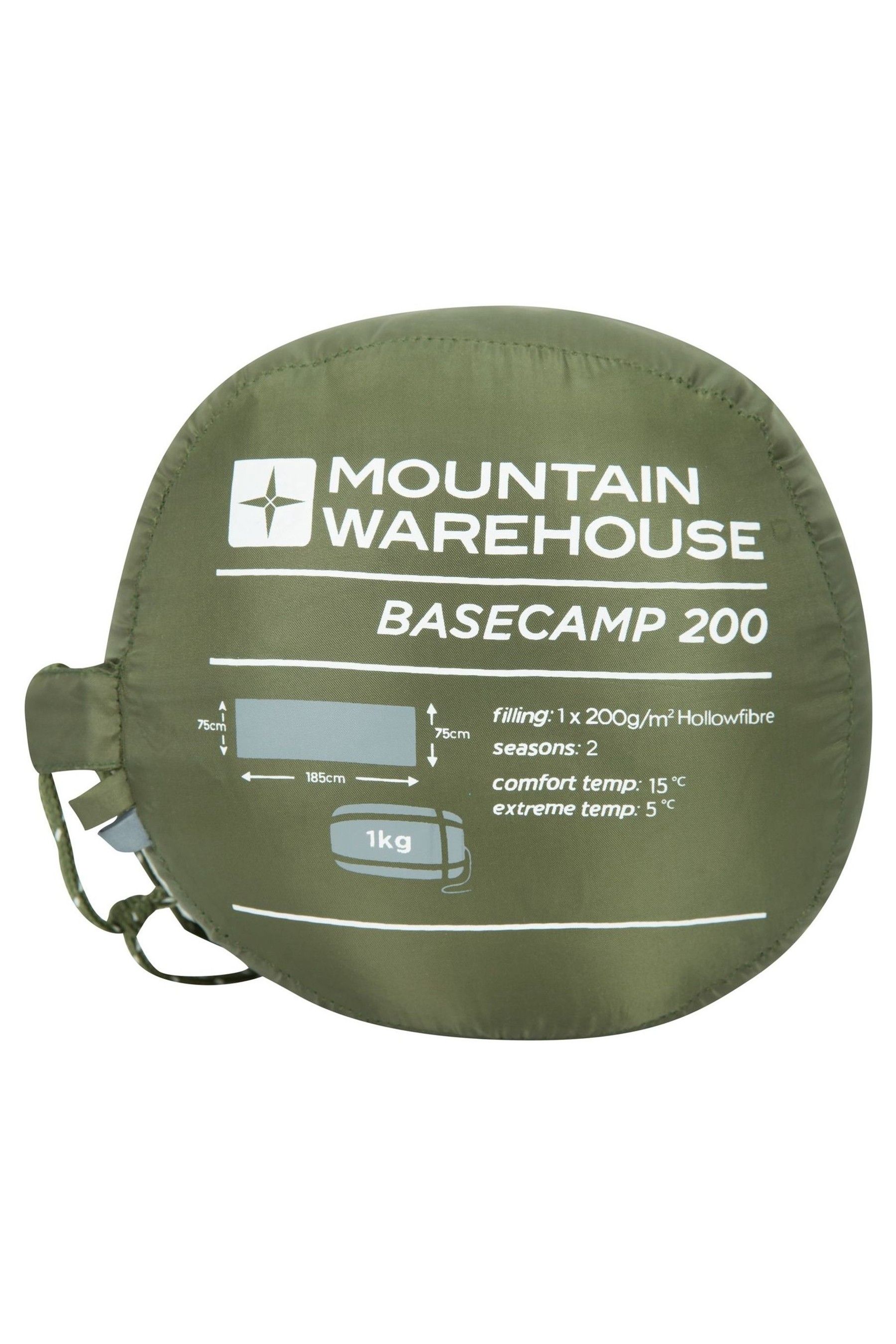 Buy Mountain Warehouse Green Chrome Basecamp 250 Sleeping Bag from Next Canada