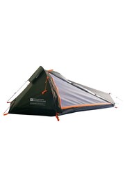 Mountain Warehouse Green Backpacker Waterproof, Lightweight 1 Man Camping Tent - Image 1 of 1