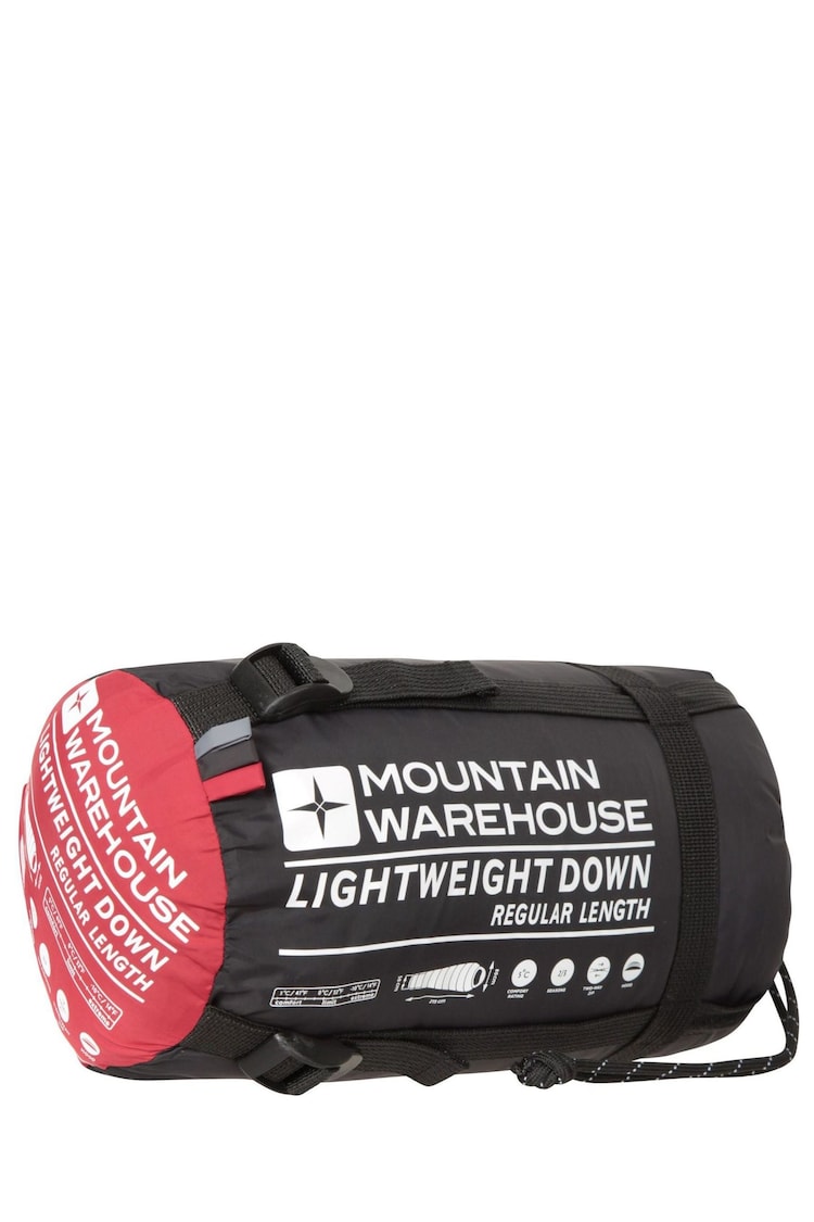 Mountain Warehouse Red Camping Extreme Lightweight Down Sleeping Bag - Image 1 of 4