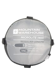 Mountain Warehouse Black Microlite 1400 Sleeping Bag - Image 5 of 6