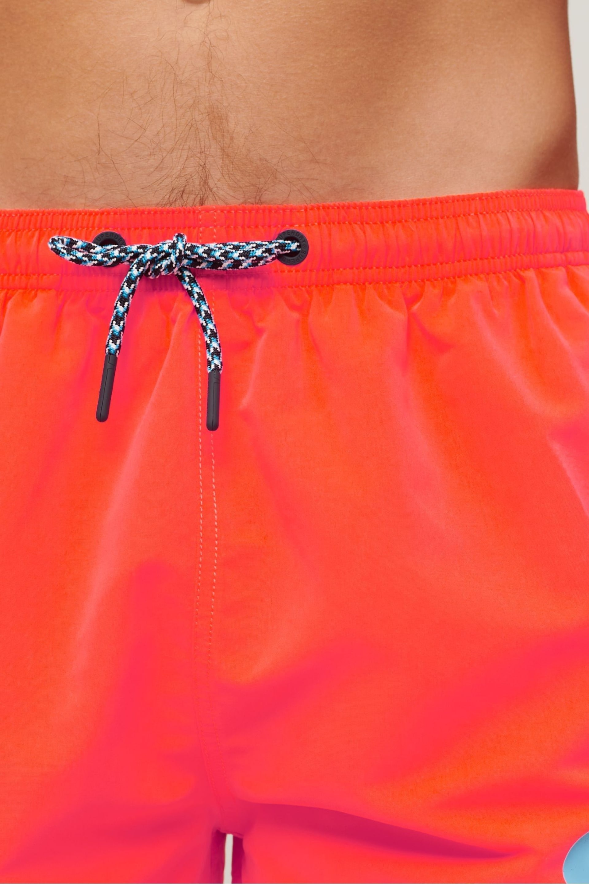 Superdry Pink Sportswear Logo 17-inch Recycled Swim Shorts - Image 4 of 4
