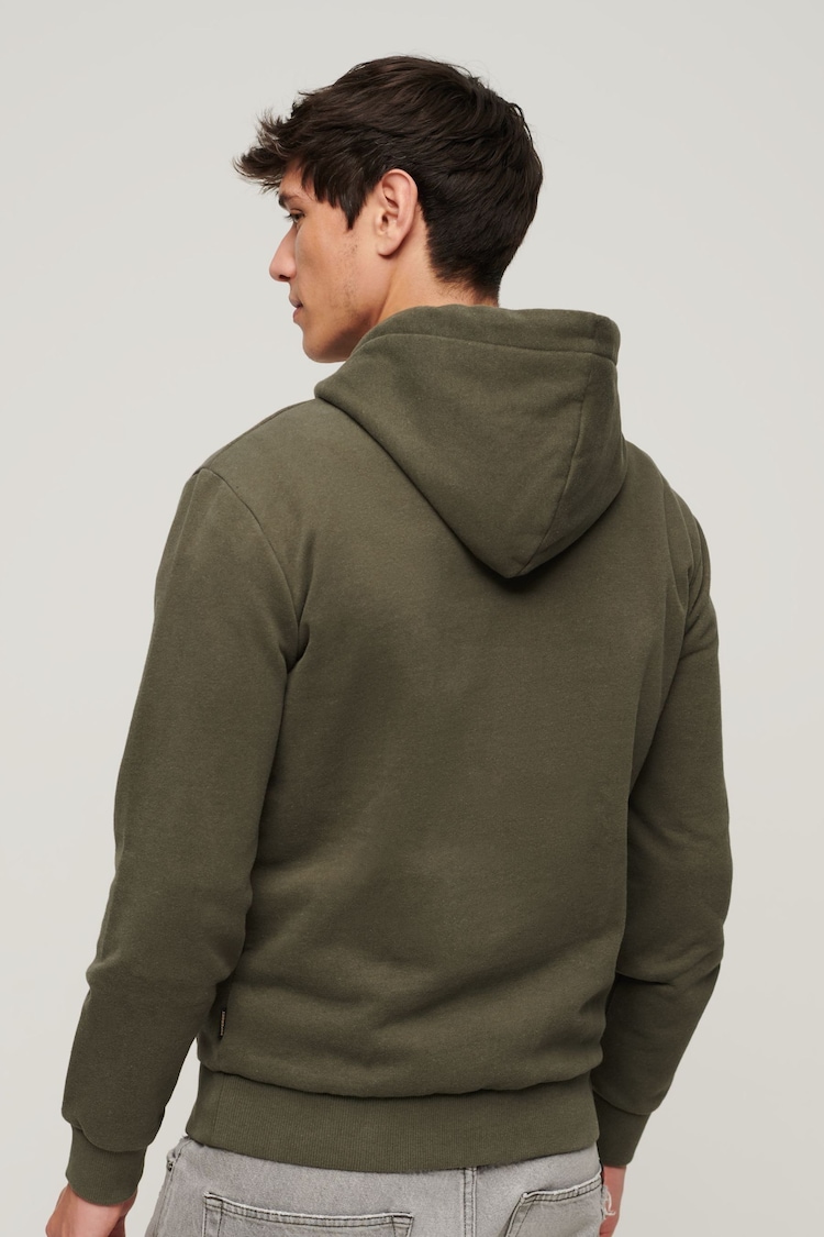 Superdry Green Classic Vintage Logo Heritage Hoodie - Image 2 of 3