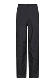 Mountain Warehouse Black Downpour Mens Waterproof Trousers - Short Length - Image 1 of 6