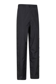 Mountain Warehouse Black Downpour Mens Waterproof Trousers - Short Length - Image 3 of 6