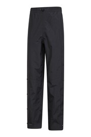 Mountain Warehouse Black Downpour Mens Waterproof Trousers - Short Length - Image 4 of 6