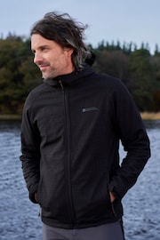 Mountain Warehouse Black/Grey Exodus Mens Showerproof Softshell - Image 1 of 5