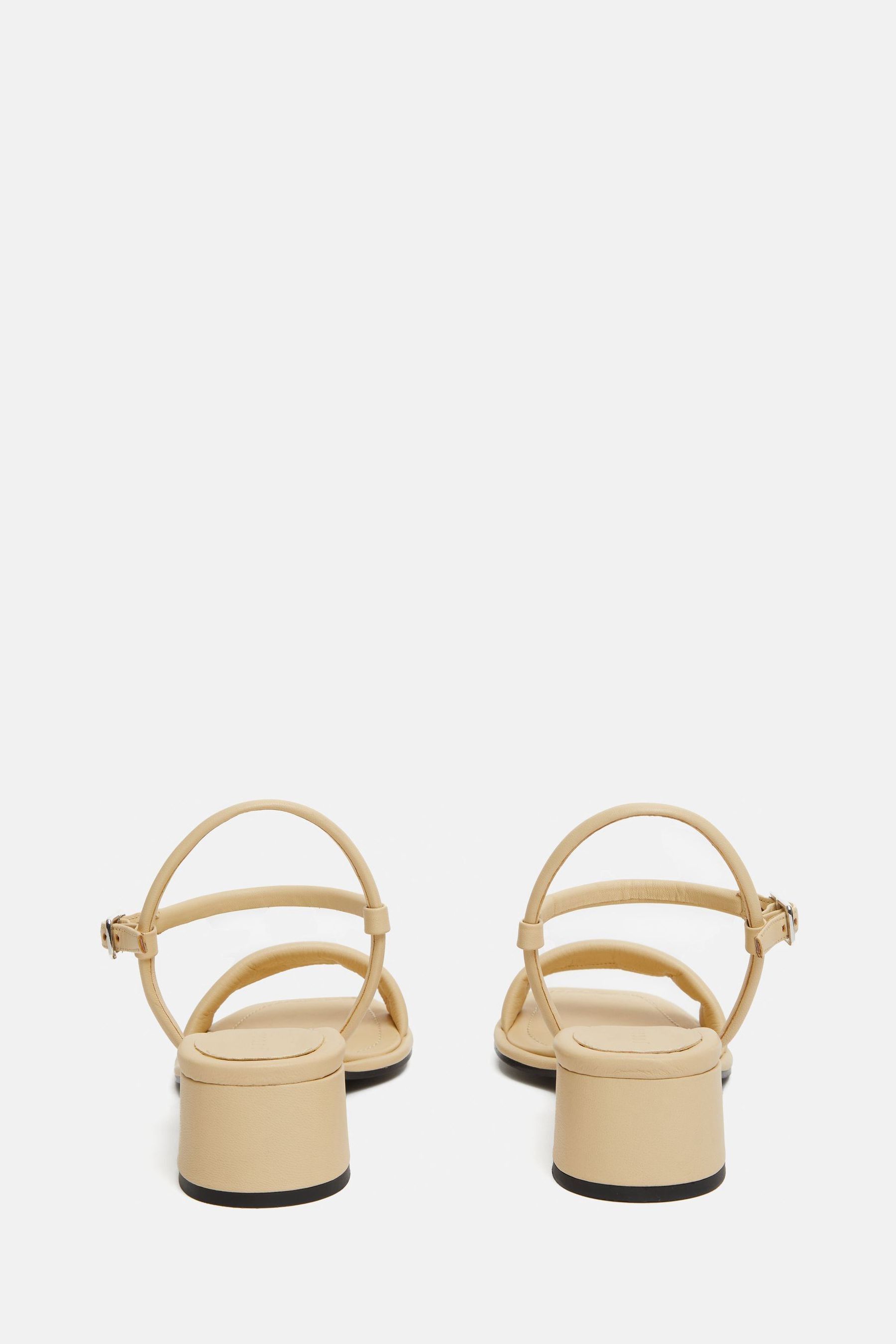Buy Jigsaw Cream Leather Adel Heeled Sandals from Next France