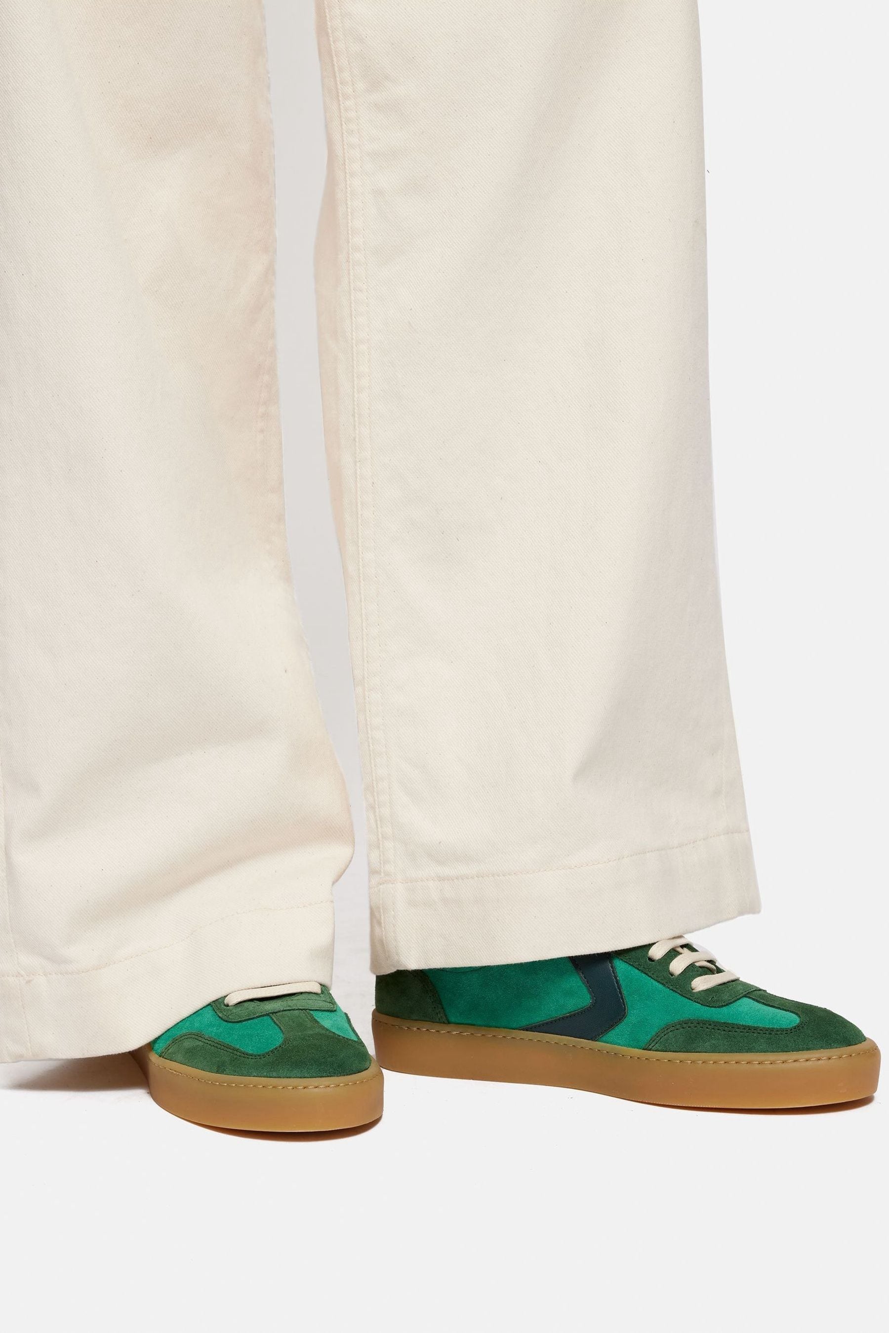 Buy Jigsaw Green Portland Vintage Classic Trainers from Next Singapore