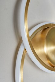 BHS Brass Pei 2 Ring Wall Light - Image 2 of 4