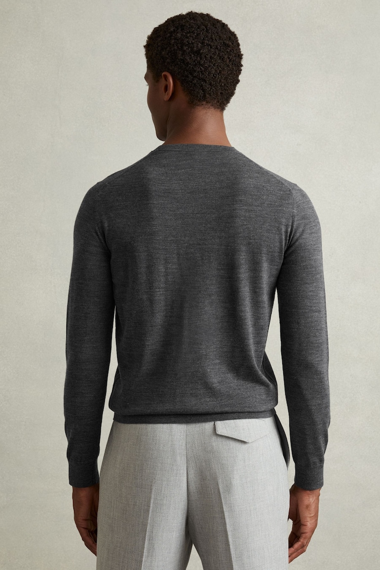 Reiss Derby Grey Marl Merino Mixer 2 Pack Pack of Two Merino Wool Tops - Image 5 of 5