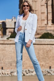 Sosandar White Luxe Blazer - Image 2 of 5